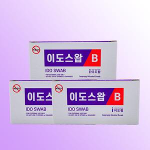 이도스왑B 알콜스왑 일회용 알콜솜 코피 신생아배꼽소독 300매