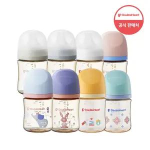 더블하트 모유실감 160ml 트윈팩 모음 (젖병2/젖꼭지미포함)