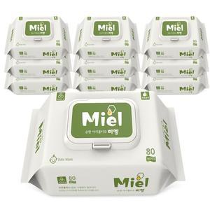 미엘 화이트 80매 캡형 10팩