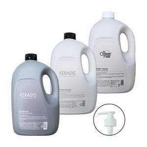 케라시스 샤워메이트 4L 샴푸+린스+바디워시 3종 리필 대용량