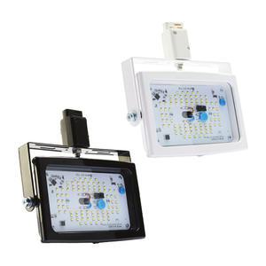 아크로 고효율 LED 레일형 사각투광기 35W 투명형 의류매장 카페조명 각도조절 국산 투광등 간판등 레일등