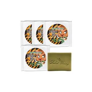 [라벨영]피부결점케어/피부진정/문제성피부추천/병풀함유/세안비누 호랑이비누4개