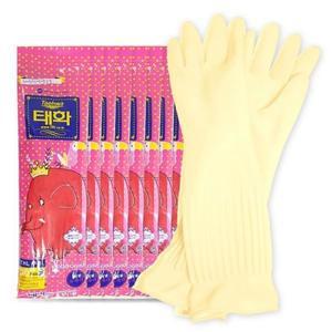 태화 고무장갑 뉴 특대 미색 x 10개