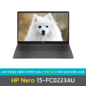 [선물드림][바로출발] HP 15-FC0223AU 램16GB+NVMe256GB 노트북 NN