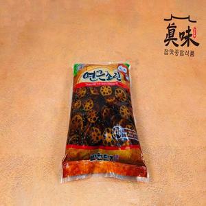 식당반찬 대용량 연근조림4kg(반찬단지)