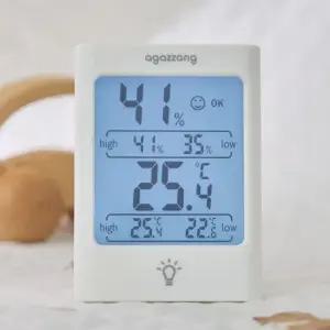 아가짱 백라이트 디지털 메모리 온습도계 미니