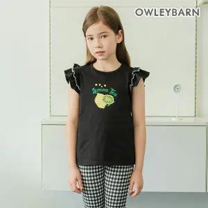 [보리보리/올리반]올리반 레몬티피콧 반팔티셔츠(블랙)