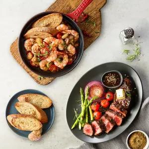 애슐리 블랙킹 스테이크+감바스 피칸테 총 4인분 크리스마스 홈파티 밀키트