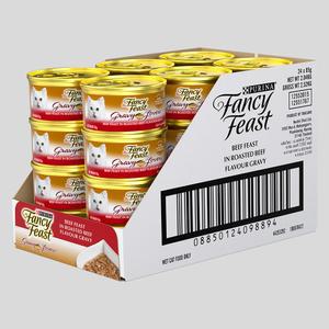 퓨리나 팬시피스트 화이트라벨 그레이비러버스 비프 캔 85g x 24개