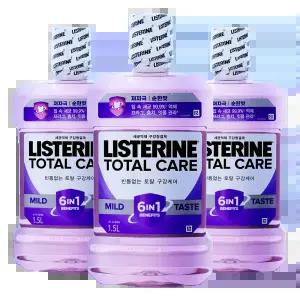 리스테린 토탈케어 마일드 1.5L 3개