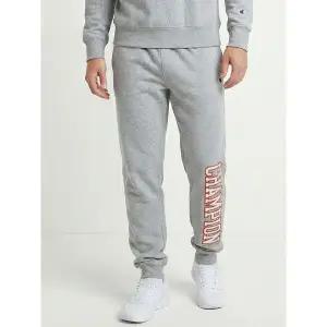 [하프클럽/]Champion 남녀공용 빅 로고 Powerblend 기모 조거팬츠 그레이 CKPA2F302G2