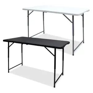 [칼루스]접이식 브로몰딩 테이블 1200mm 화이트, 블랙