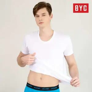 BYC 남자 순면 반팔런닝 4매세트