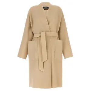 [명품] 24FW ERIS 벨티드 울 코트 베이지 2425016011 065