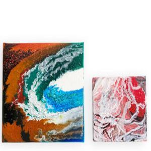 (TD) (초등저) 푸어링 아트 캔버스 액자-1인 (소)