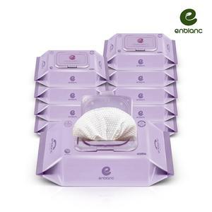 [앙블랑] 프리미엄물티슈 바이올렛 캡형 74매x10팩