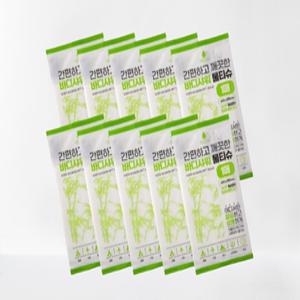 물없이 몸닦는 샤워물티슈 10매 대나무원단 바디 샤워티슈