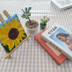 체크 방수 작업용책상보 90x140cm 깔개 미술 공방 공예