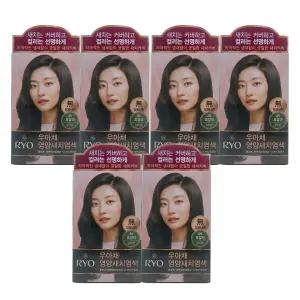 려 우아채 영양새치크림 염색약 3N 흑갈색 6개