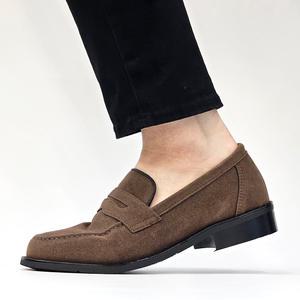 국산 클래식 스웨이드 페니 로퍼 남자 발편한 경량 베이직 4cm 단화