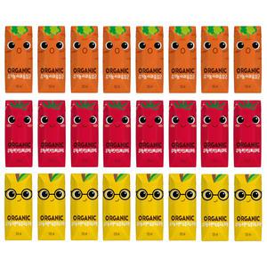 단체 행사 아기주스 크니 쁘니 지니 24팩 혼합 어린이 야채주스 유아 음료수 유기농 오가닉 쥬스