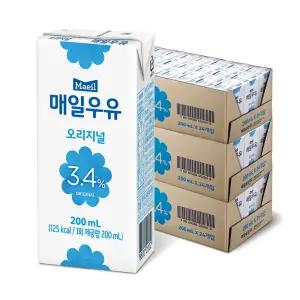 [매일]매일우유 멸균 오리지널 200ml 72팩 (24팩 3박스)