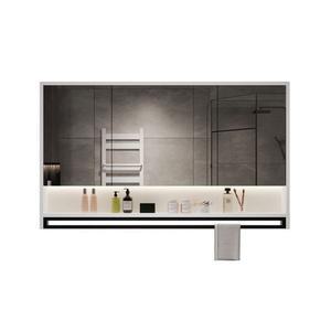 욕실슬라이드장 상부장 화장실 거울장 방지 거울 김서림 선반형 타월 슬라이드