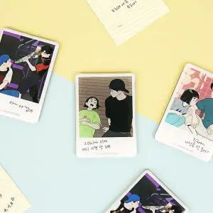 세기말 풋사과 보습학원 폴라로이드 마그넷 3종