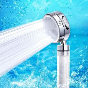 하비비 3단 조절 마사지 정수 필터 샤워기 1개 Silver