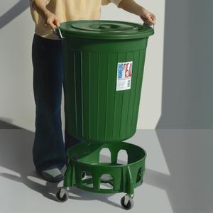 국내생산 플라스틱 다용도용기 55L 75L 110L 이동식 저소음우레탄바퀴