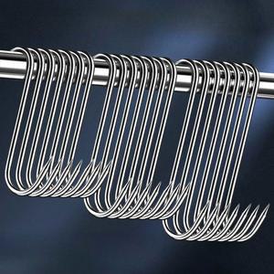 정육고리 S자 정육점 스텐고리 갈고리 정육점걸이 m 15cm 두께6mm 더블훅