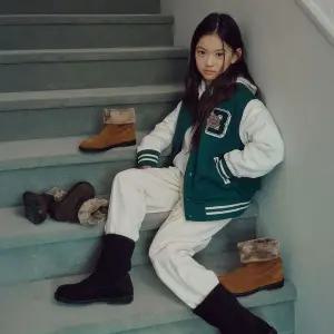 [보리보리/아이들]1134 키즈 & 맘 스웨이드 청키 퍼 부츠 - 카카오