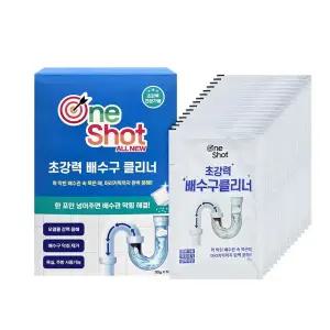 뚜러뚜러 원샷 배수구 클리너(30g x 11개입) 총11회 사용분 배수구 악취제거