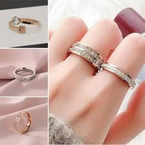 [오노마] ONM 불빛 패션 유행 남자 볼드 로즈골드 검지 트렌