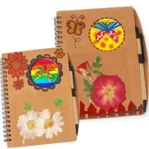 [하프클럽/]만들기대장 압화꽃공책 노트 만들기