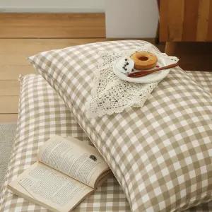 우디체크 바디필로우 등받이 2인용 쿠션 모음 침대 소파쿠션 먼지없이 부드러운 세미마이크로