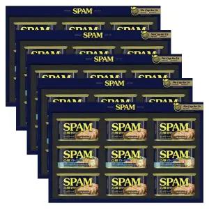 CJ 스팸 8K호 선물세트 x 5개(쇼핑백 포함)