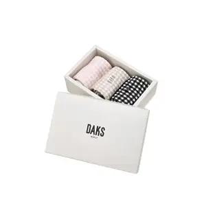 [닥스골프]닥스 골프 여성 [ONLINE EXCLUSIVE] 블랙 체크 조직 3족 양말 세트  (DNSS5F901BK)