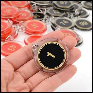 [하프클럽/]만능 양면 번호판 스티커 번호 61~7010P 1~100