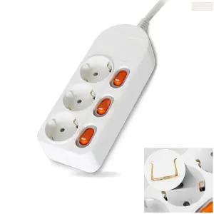 국산 3구 개별 스윗치 멀티텝 10m 긴선 10미터 전기코드 멀티 콘센트