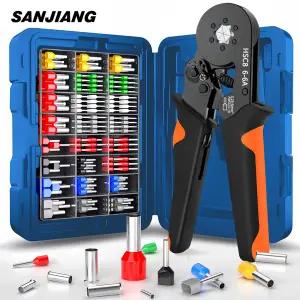 호환  관형 압착 단자 다중 압착 펜치 HSC86-46 조합 전기 장비 커넥터 와이어 연결 단자