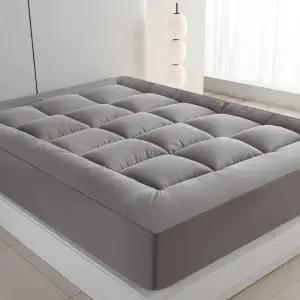 커버형 침대 바닥 매트리스 토퍼 패드 접이식 퀸 매트