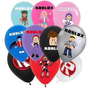 Roblox 풍선 라텍스 풍선 세트 어린이 소녀 핑크 풍선 웨딩 파티 장식 베이비 샤워 용품 생일 선물