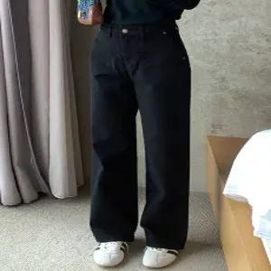 6457 블랙 기모 일자핏 코튼 팬츠 (one color) 히든밴딩