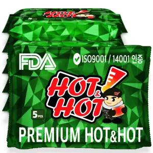 핫앤핫 프리미엄 대용량 군용 핫팩GREEN 160g+전군보급품 군인 군대 30개