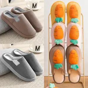 골덴 털 슬리퍼 사무실 겨울 여성 방한 신발 앞막힌 뮬 발편한 회사 푹신한 실내화 털신