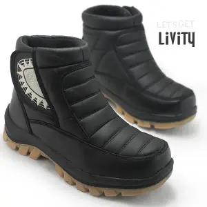 수량한정 LIVITY-VK1 논슬립창 벨크로 방한부츠 털방한화 작업화 워커구두 방한화 털부츠 M1827