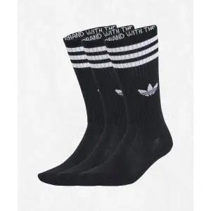 아디다스 ADIDAS 3-스트라이프 하이 크루 삭스 3켤레 - 블랙 JV7417 2513659