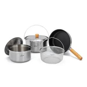 코베아 3레이어 스테인리스 3~4인 코펠 KEC19PS-01 캠핑 낚시