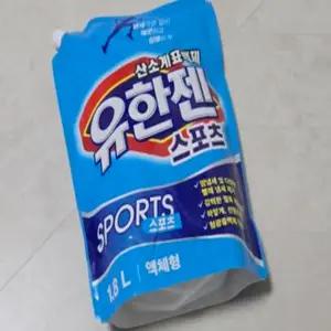 유한양행 유한젠 스포츠 액체형 산소계표백제 리필 1.8L 6개